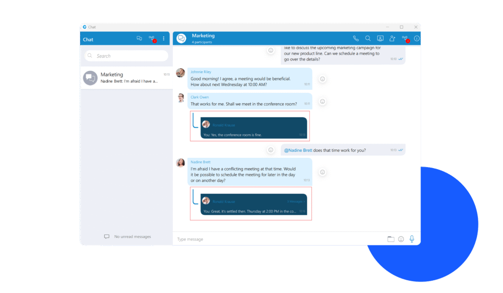 chat threads
