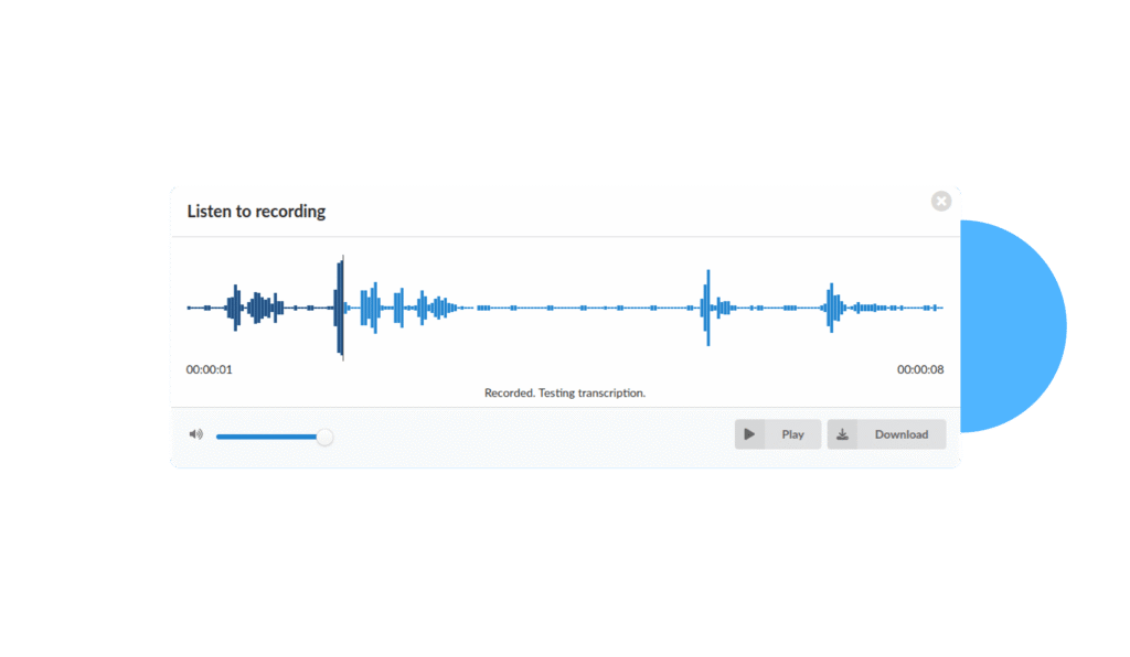 listening to recordings