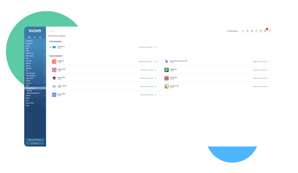 crm integration pbxware